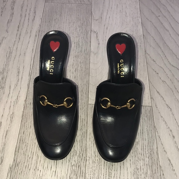 gucci princetown patent leather mules